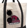 State University Of New York At Potsdam Primary Logo Canvas Tote Bag With External Pocket, Reusable Shoulder Bag for Shopping, School, Beach - 2 of 4