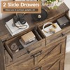 Shoe Cabinet with 3 Flip Drawers & 2 Drawers, Narrow Slim Organizer Rack - 3 of 4