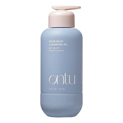 Ontu Hydrating Body Wash Cleansing Oil with Triple-Oil Complex - 14 fl oz: Vanilla Scent, Normal Skin, Pump Bottle