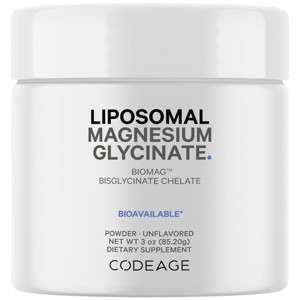 Codeage Magnesium Glycinate Powder, Unflavored Bisglycinate Magnesium Chelated Mineral Non-GMO - 3 oz - 1 of 4