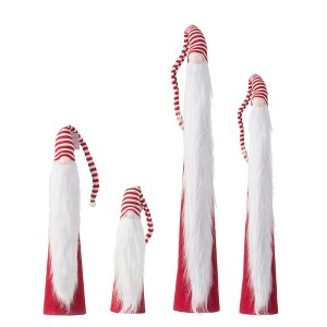 Gulches Series  Red and White Shatterproof Standing Santa with Lantern and Bag Holiday Ornament - 1 of 4