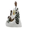 Kurt Adler 12" Battery Operated Musical LED Village with Santa and Deer - image 4 of 4