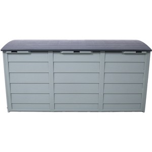 Cesicia All Weather UV Pool Deck Box Storage Shed Bin with Wheel, 75 Gallon Resin Deck Box-Organization and Storage - 1 of 4