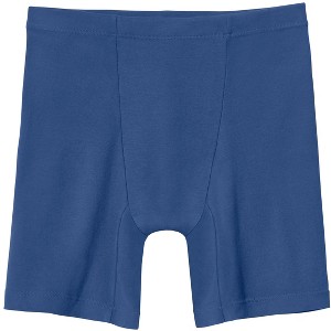 City Threads Boys 100% Organic Cotton Athletic Boxer Brief - USA-Made, Blue, 2T - 1 of 4