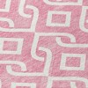 Blush And Ivory Geometric Washable Indoor Outdoor Area Rug - 4 of 4