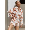 Womens 2 Piece Pajama Sets Lounge Sets Button Down Pajama Pajama Shorts Co-ords Fashion Fall Outfits - 3 of 4
