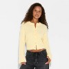 Women's Ribbed Crewneck Cardigan - Wild Fable™ - 2 of 3