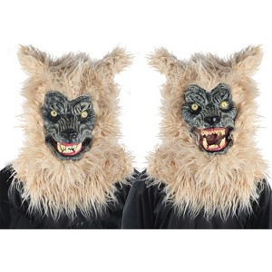 Seasonal Visions Adult Animated Werewolf Monster Costume Mask - 13 in. - Off-white - 1 of 1