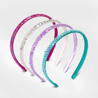 Girls' 4pk Glitter Headband - Cat & Jack™