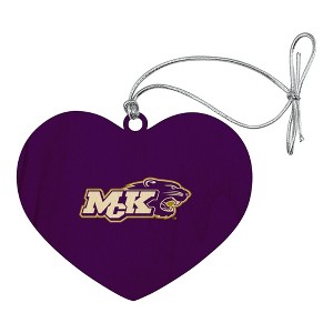 McKendree University Primary Logo Heart Love Wood Christmas Tree Holiday Ornament - 1 of 3