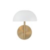 Capital Lighting Reece 1 - Light Wall Light in  Aged Brass/White - 4 of 4