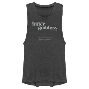Junior's Women Sex and the City Miranda Find Inner Goddess Festival Muscle Tee - 1 of 4