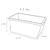 Storex Medium Classroom Storage Bin 16.75" x 11.87" x 8.28" Purple (STX61486U06C) - 2 of 4