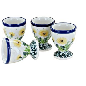 Blue Rose Polish Pottery 106 Ceramika Artystyczna Egg Cup Set - 1 of 1