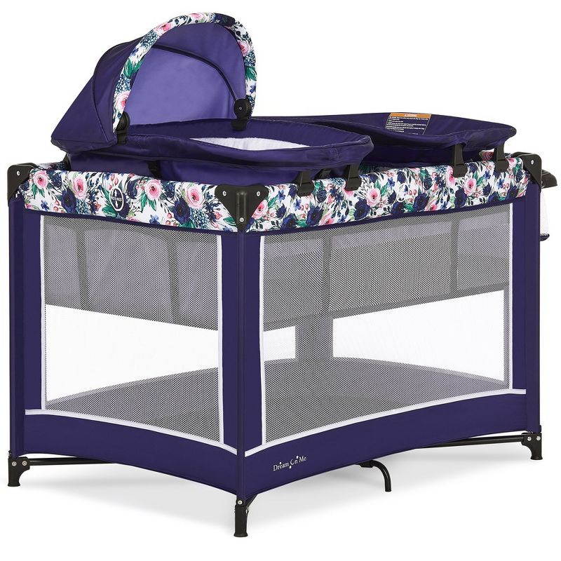 Lilly Deluxe Play yard With Full Bassinet, Changing Tray And Infant Napper With Canopy, 3 of 17