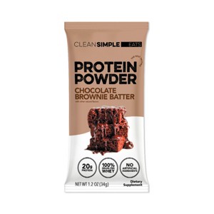 Clean Simple Eats Protein Powder - Chocolate Brownie Batter - 1.2oz/1 Stick - 1 of 4