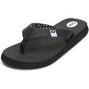 Floopi Women's Bella Yoga Mat Thong Flip Flop - 11, Black - 2 of 4