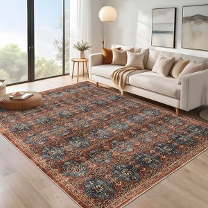 Coucheta Area Rugs for Living Room, Washable Area Rug, Rugs for Bedroom, Kitchen, Vintage Boho Carpet, Soft Non-Slip, Area Rug for Office Dining Room - 1 of 4