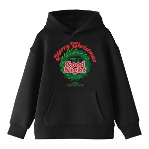 National Lampoon's Christmas Vacation Merry Christmas and To All a Good Night Youth Black Graphic Hoodie - 1 of 3