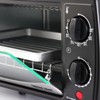 Better Chef 9 Liter Toaster Oven Broiler in Black With Stainless Stell Front - image 4 of 4