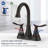 PAGED 4-Inch Bathroom Faucet Bathroom Vanity Sink Faucets with Pop-Up Drain and Supply Hosest, Faucet for Bathroom Sink - 4 of 4