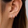 Inerney Gold Huggie Hoop Earrings Set for Women, Dainty Small Sterling Silver Earring Stacks Hypoallergenic Jewelry for Multiple Piercings - 2 of 4