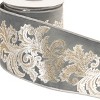 Embroidered Damask Wired Ribbon - 3 of 3