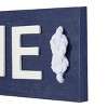 Farmhouse Wood Wall Decor Blue - Olivia & May: Welcome Sign, Modern Style, Vertical Orientation - image 4 of 4