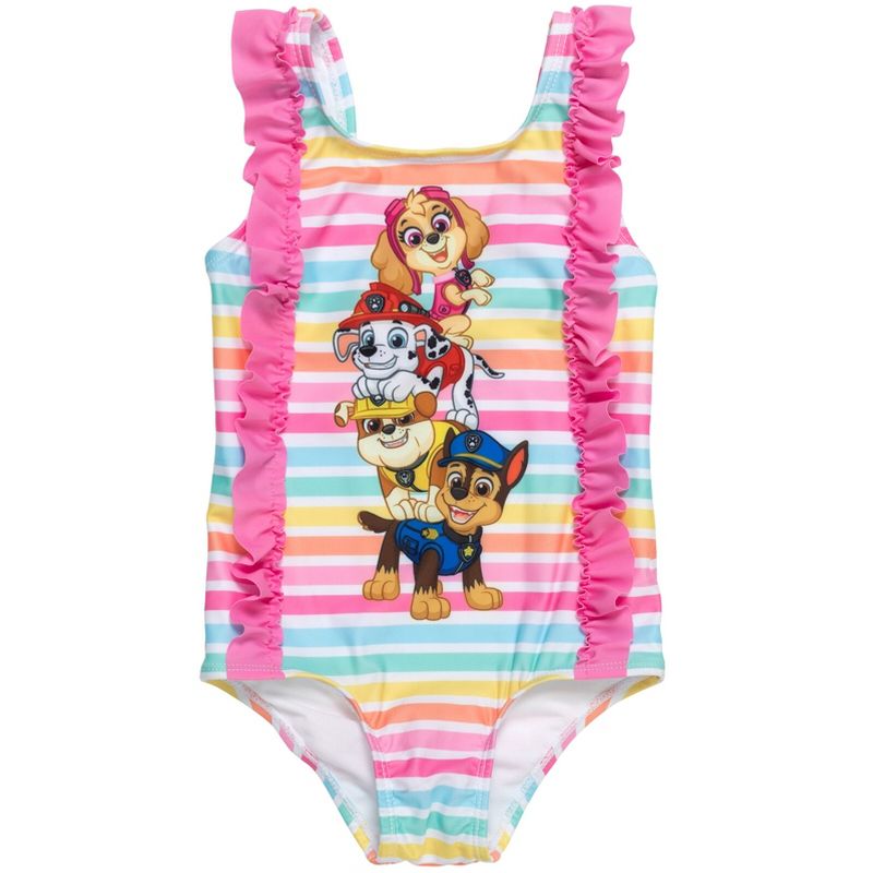 PAW Patrol Skye Marshall Chase Girls One Piece Bathing Suit Toddler, 1 of 9