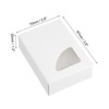 Unique Bargains Paper Homemade Soap Box with Triangle PVC Window 40 Pcs - 2 of 4