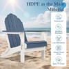 Aoodor HDPE Outdoor All-Weather Folding Adirondack Chair for Patio, Garden, Backyard, Deck Lawn Fire Pit 32'' (L) x 29'' (W) x 37'' (H) - 4 of 4