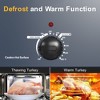 Heynemo Electric Turkey Roaster Oven with Visible Glass Lid, with Removable Pan & Rack, Stainless Steel - 4 of 4