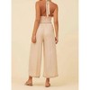 Women's Tan Fringe Hem Scallop Pants - SURF GYPSY - 4 of 4