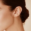 Sterling Silver Minimalist Stud Earrings Set - Gold Plated Bar, Circle & Heart, Hypoallergenic for Cartilage & Lobe - 4 of 4