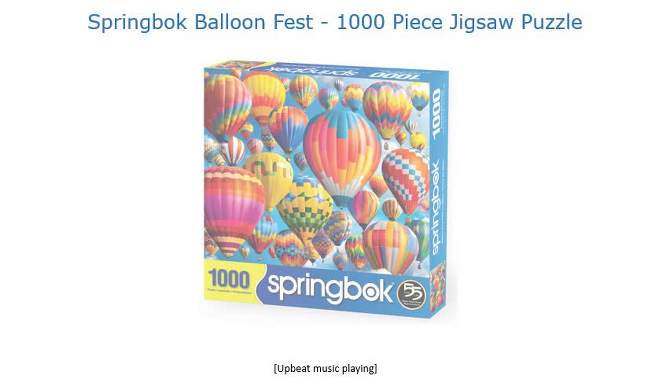 Springbok Balloon Fest Puzzle 1000pc, 2 of 6, play video