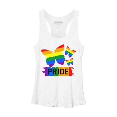 Adult Design By Humans Rainbow Butterflies Rainbow Pride By dnlribeiro88 Racerback Tank Top