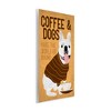 Stupell Industries Coffee and Dogs Phrase French Bulldog Caf� Pet Wall Plaque Art, 13" x 19" - 2 of 4