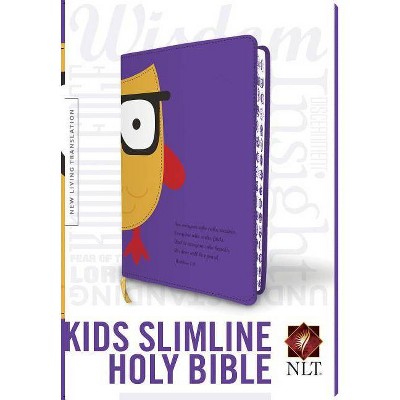 Slimline Reference Bible-NLT-Owl - (Leather Bound)