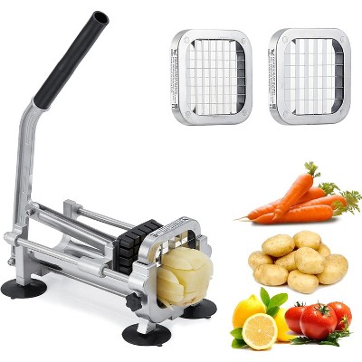 Commercial Vegetable Chopper Stainless Steel French Fry Cutter With 2 Type Blade