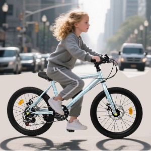 Gulches Kids' Mini Road Bike, Durable Steel Frame (Geometric Design), 7-Speed Precision Shifting, All-Weather Dual Disc Brakes - 1 of 4