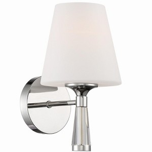 Crystorama Lighting Ramsey 1 - Light Sconce in  Polished Nickel - 1 of 4