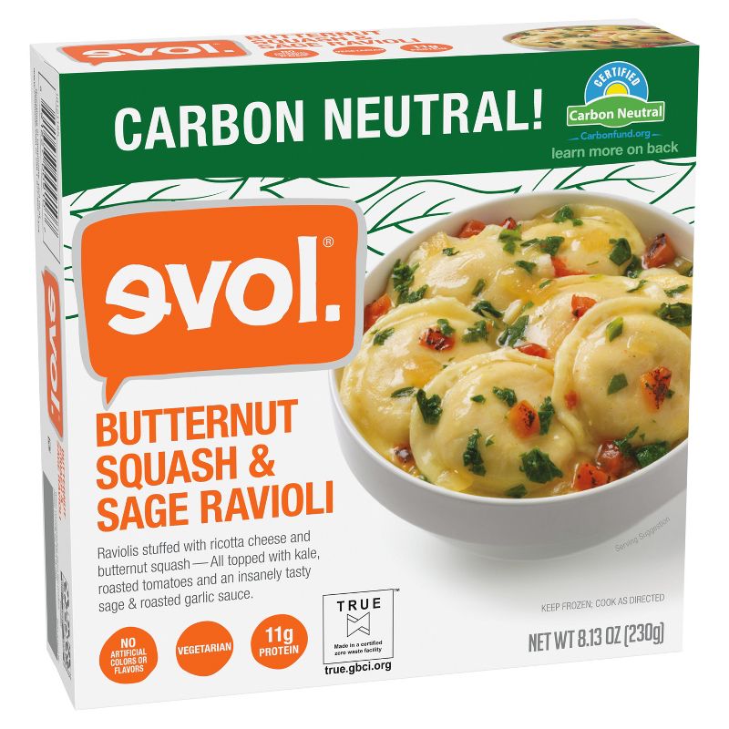 Evol Frozen Butternut Squash and Sage Ravioli - 8.13oz, 2 of 4