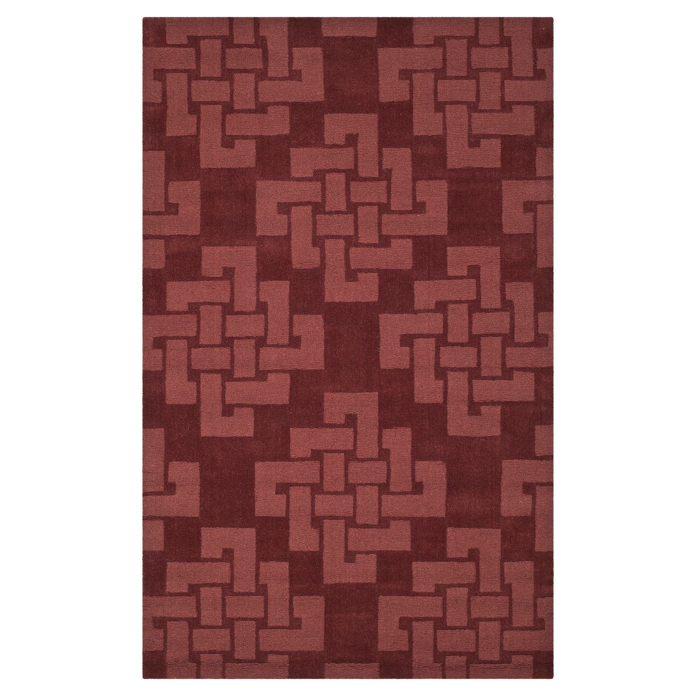 5'X8' Martha Stewart Area Rug Maroon - Safavieh