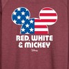Women's - Disney - Americana Lightweight French Terry Wide Neck Long Sleeve Shirt - 2 of 4