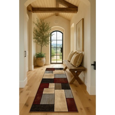 Rug Branch Modern Abstract Checkered Indoor Rug