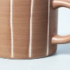 13.5oz Stoneware Wide Stripes Mug Brown - Hearth & Hand™ with Magnolia - image 3 of 3