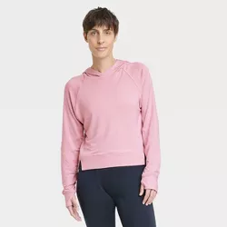 Women's Modal Hooded Sweatshirt - All in Motion™ Light Pink XXL