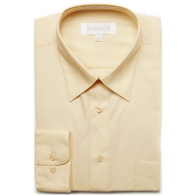 Classic Regular Fit Long Sleeve Point Collar Dress Shirt