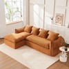 TiramisuBest LY-003 Beige White Deep Seat Compression Sofa 3 Seater with Beige for sofa - 2 of 4
