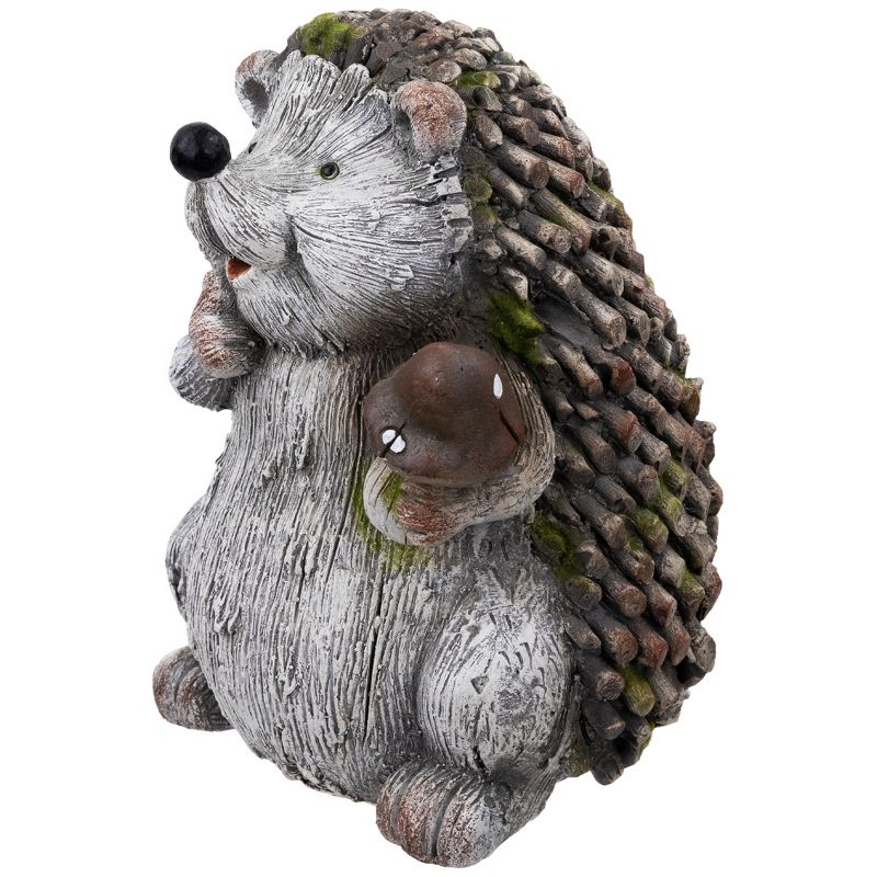 Northlight Hedgehog with Mushroom Outdoor Garden Statue - 8.5", 4 of 9